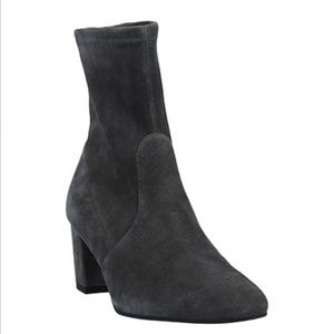 stuart weitzman ankle boots- dark gray suede